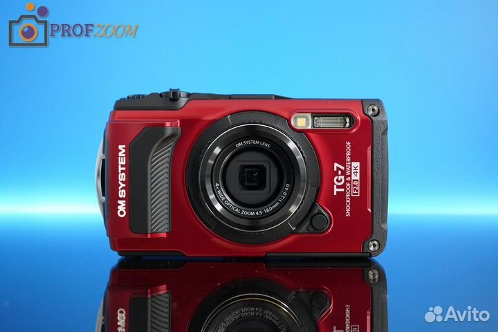 Фотоаппарат Olympus Tough TG-7, красный