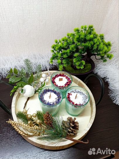 Ароматическая свеча ручной работы