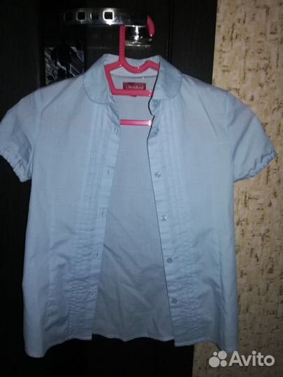 Школьная блузка для девочки 128 см