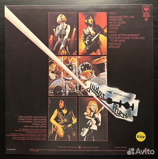 Judas Priest – British Steel (Голландия 1980г.)