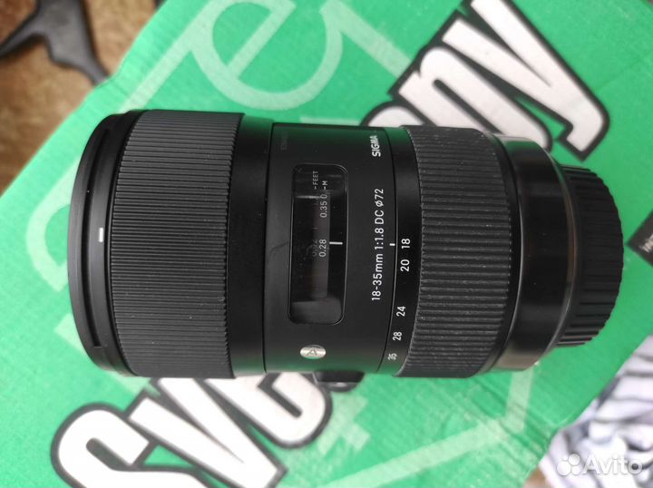 Объектив Sigma 18-35 1.8 art canon