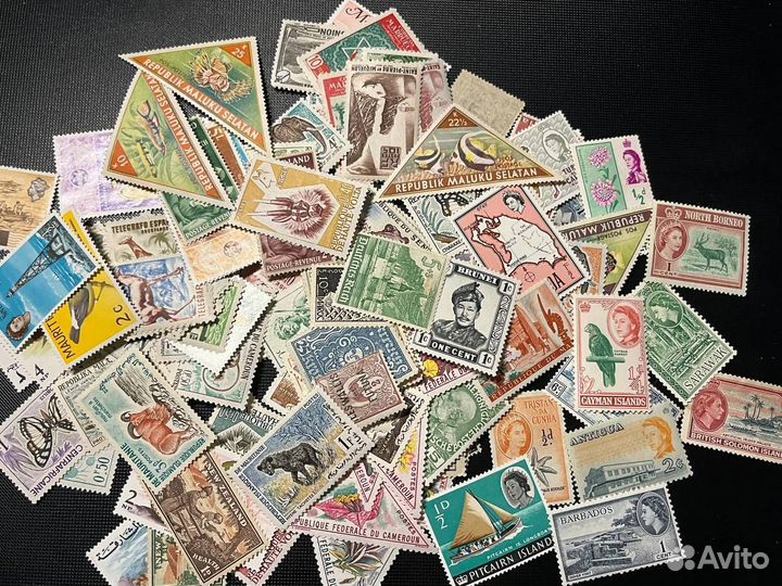 Почтовые марки мира, чистые