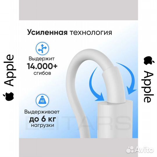 Кабель зарядки iPhone USB type-C Lightning 1 метр