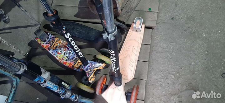 Самокат детский двухколесный бу