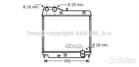 HD2178 Радиатор honda jazz 1.2/1.4 02-04 HD2178