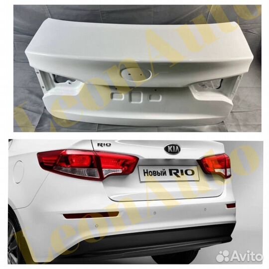 Крышка багажника Kia Rio 3 11-17 Белая