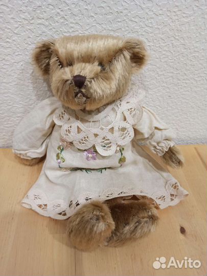 Мишка в вышитом платье новый