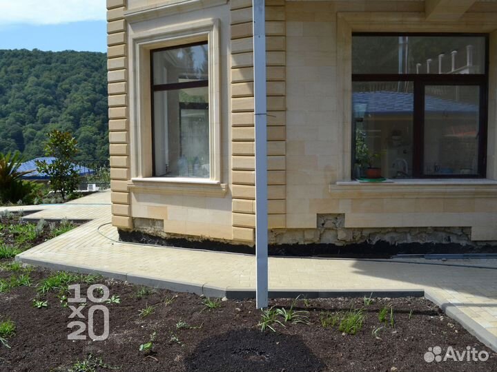 Тротуарная плитка, брусчатка, бордюры под ключ