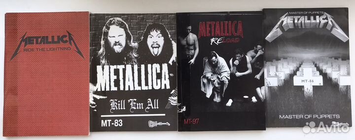 Ноты гитарные с табулатурами Metallica и др