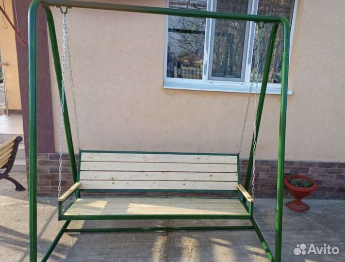 Садовые качели лофт