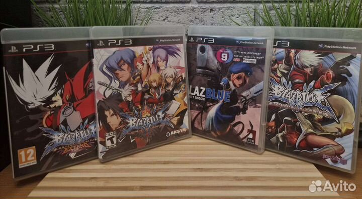 Коллекция Дисков Blazblue (Все с Мануалами) на PS3