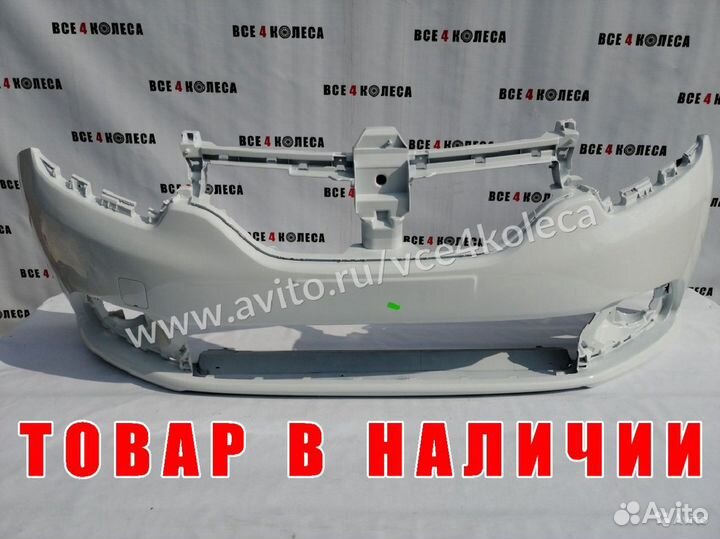 Новый Бампер Renault Logan 2 цвет Белый