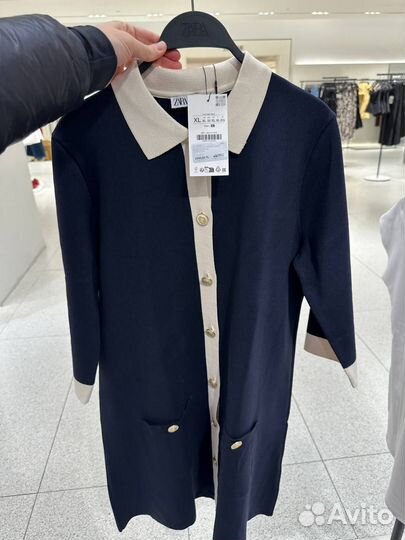 Трикотажное мини-платье zara