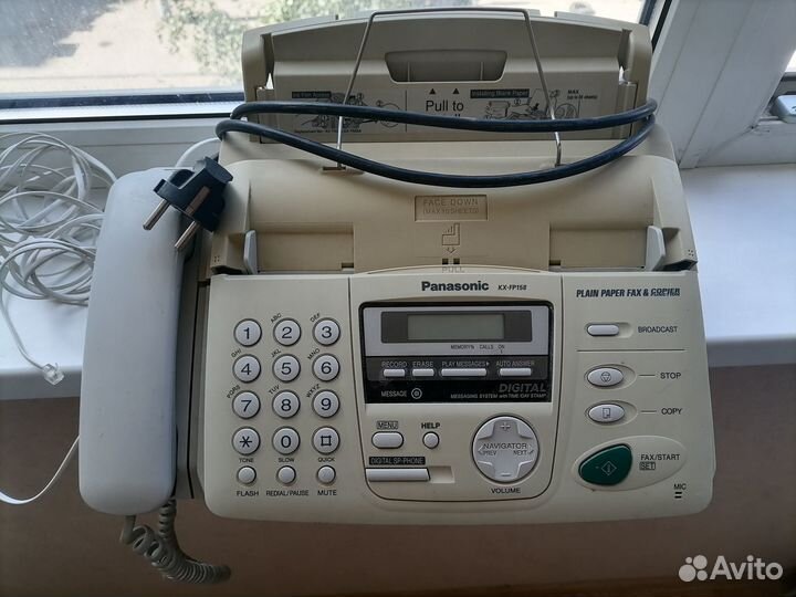 Телефон факс Panasonic KX-FP158