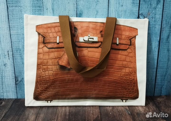 Сумка шоппер в стиле Hermes Birkin