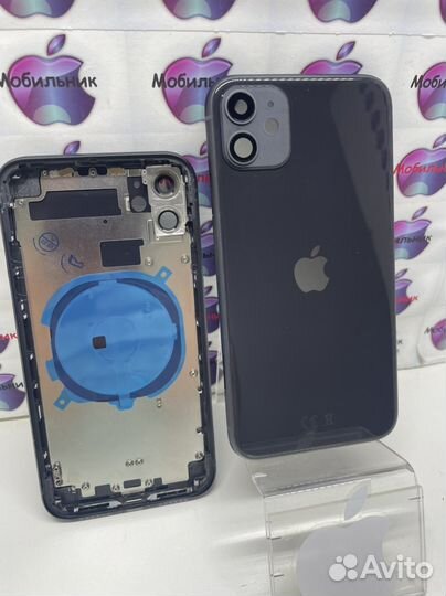 Корпус оригинал в сборе iPhone 11 темно серый