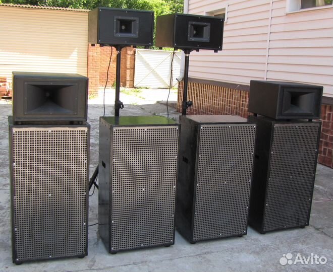 Колонки 2100-4200W 8шт Акустика F12