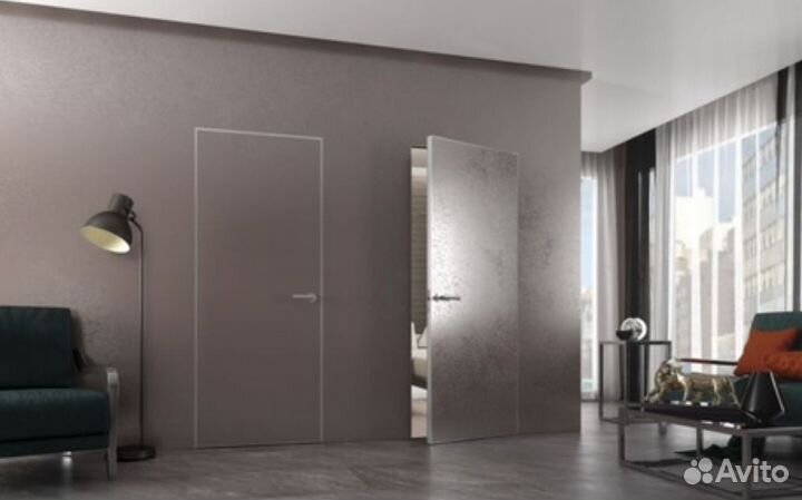 Двери межкомнатные скрытые под покраску, отделку