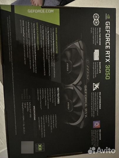 Видеокарта MSI geforce rtx 3050 Ventus