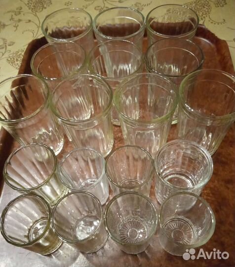 Гранёные стаканы и стопки СССР