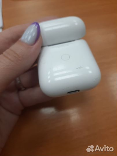 Кейс для apple airpods 2 оригинал и левый наушник