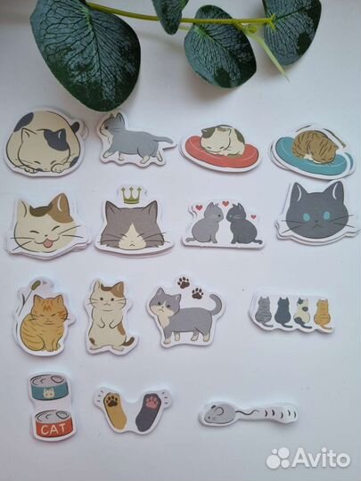 Набор стикеров наклеек 15 штук