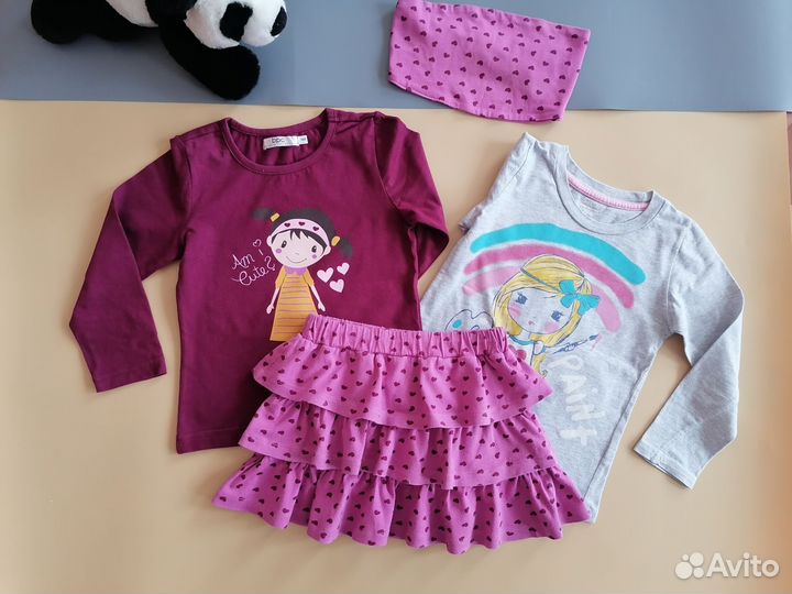 Вещи пакетом для девочки 98 104