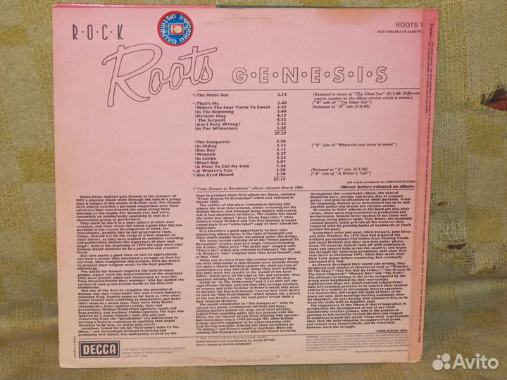 Genesis 1976 Rock Roots