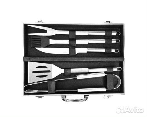 Новый набор инструментов для барбекю в кейсе