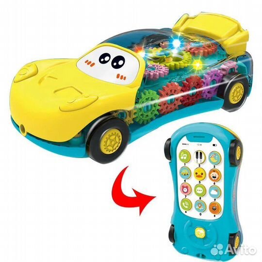 Развивающий автомобиль телефон