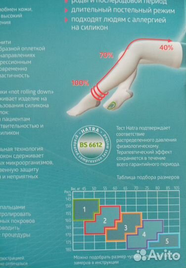 Компрессионные чулки 1 класс b well новые