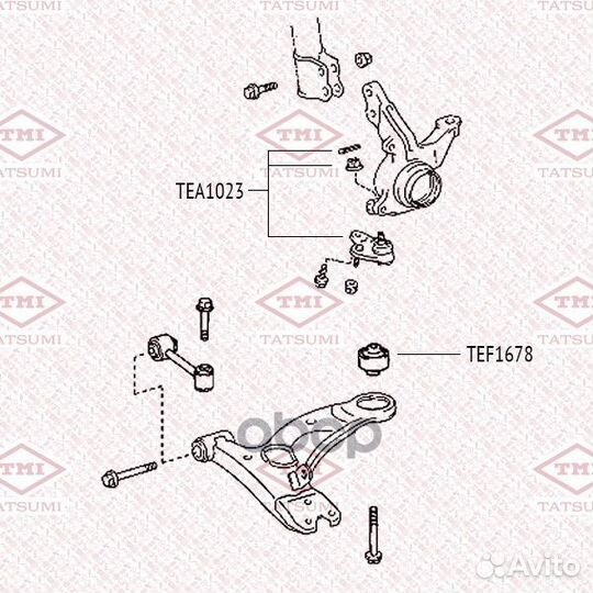 Опора шаровая TEA1023 tatsumi