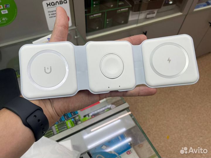 Беспроводная зарядная раскладушка MagSafe 3 в 1