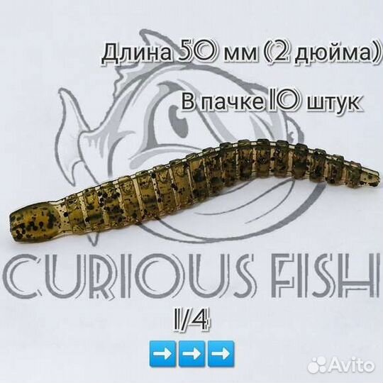 Curious Fish Kustom leech 2 дюйма (5см)