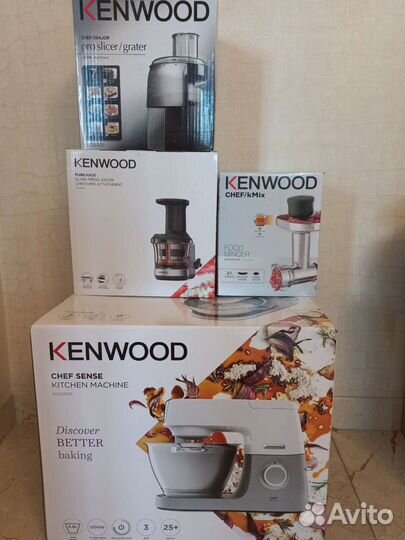 Кухонный комбайн kenwood + 3 насадки