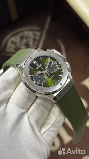 Hublot Classic Fusion Titanium Green Chronograph