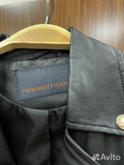 Кожаная куртка Trussardi jeans S