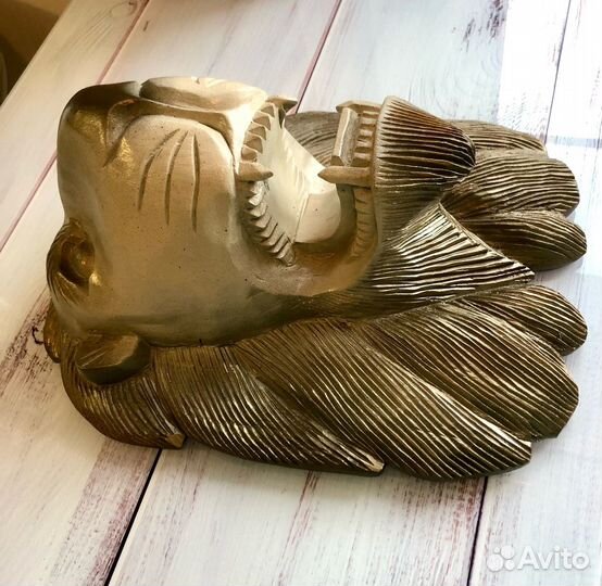 Лев (резьба по дереву) Тайланд голова льва