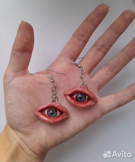 Серьги из полимерной глины
