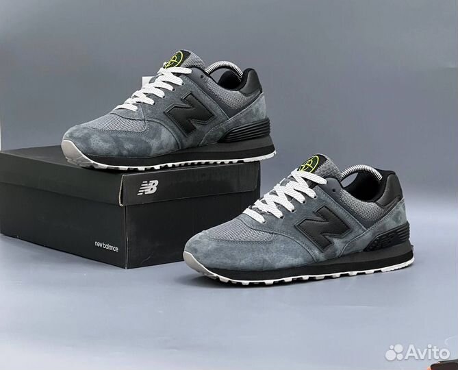 Кроссовки new balance 574 stone island
