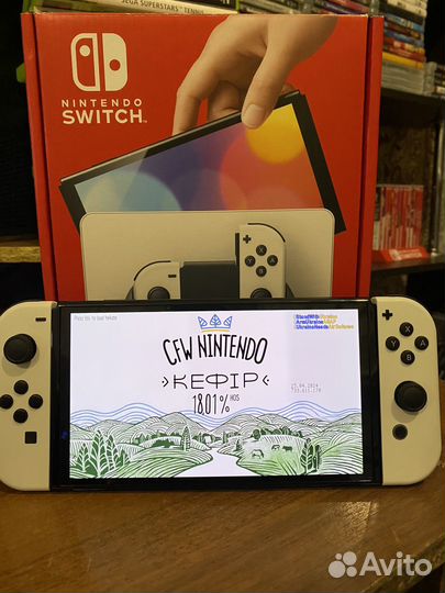 Прошитый Nintendo Switch Oled 512GB