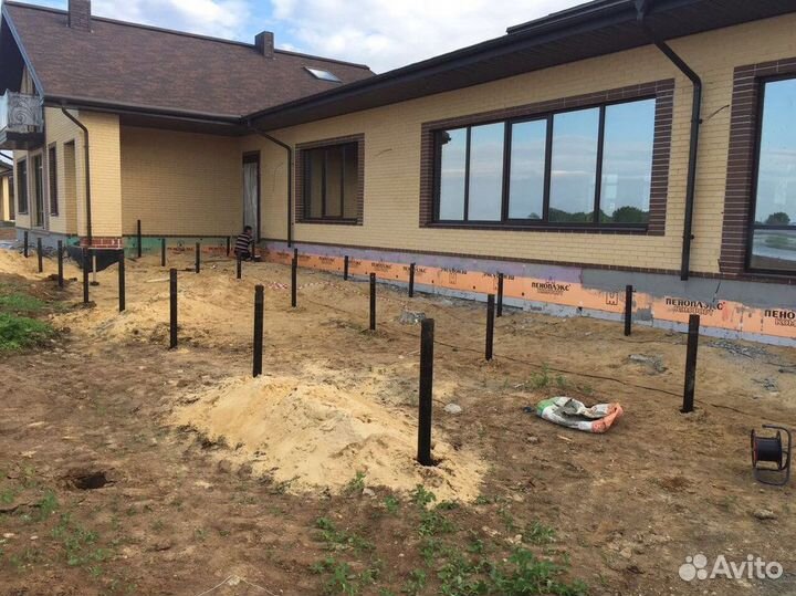 Фундамент на винтовых сваях Винтовые сваи под ключ