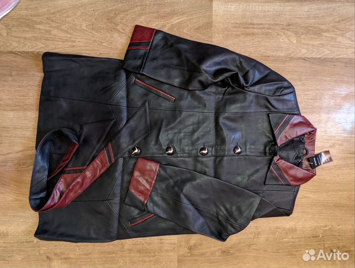 Плащ экокожа женский