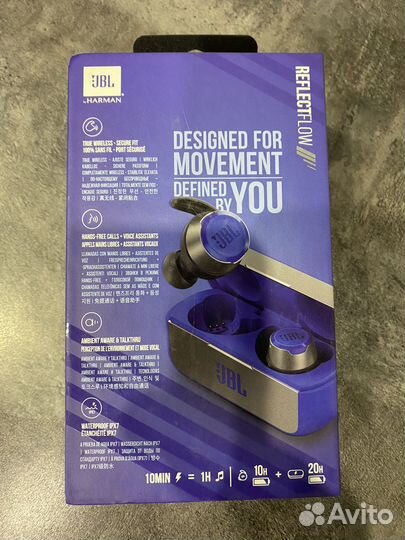 Беспроводные наушники jbl reflect flow