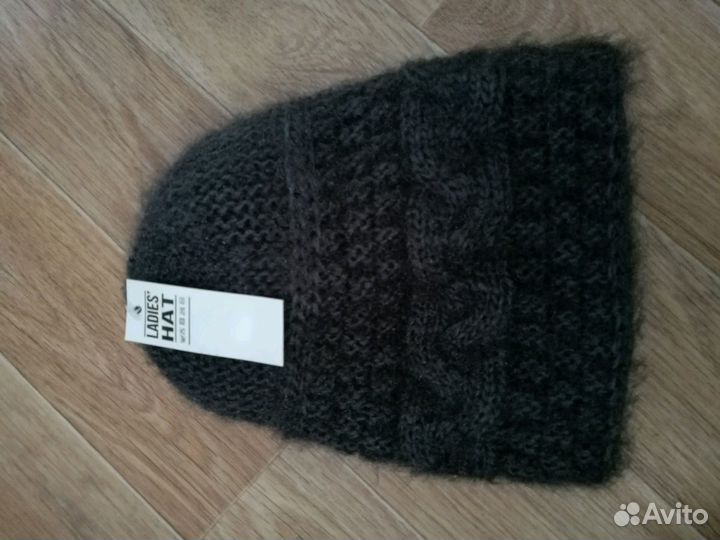 Шапка серая и светло серая