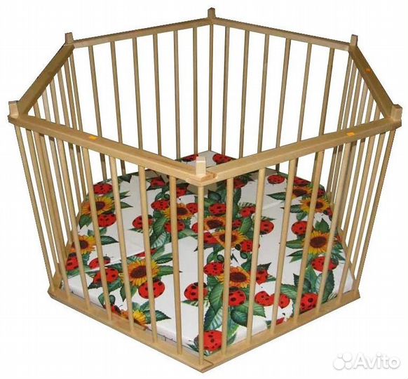 Детский деревянный манеж