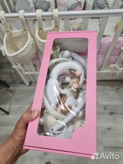 Детский мобиль в кроватку музыкальный