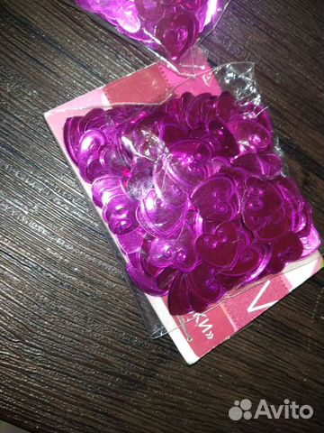 Конфетти в виде сердец