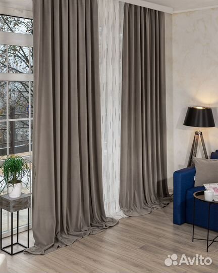 Портьеры бархат Богема шторы готовые