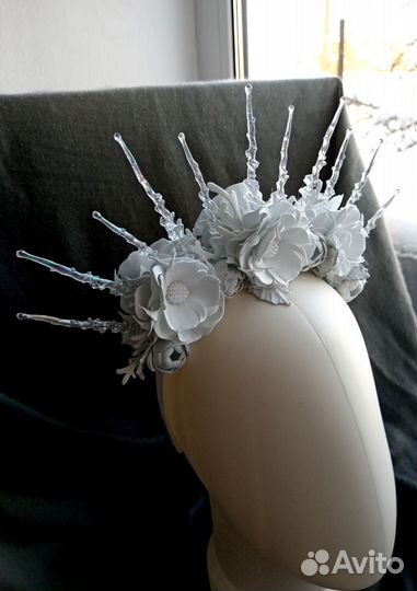 Ободок корона Снежной королевы
